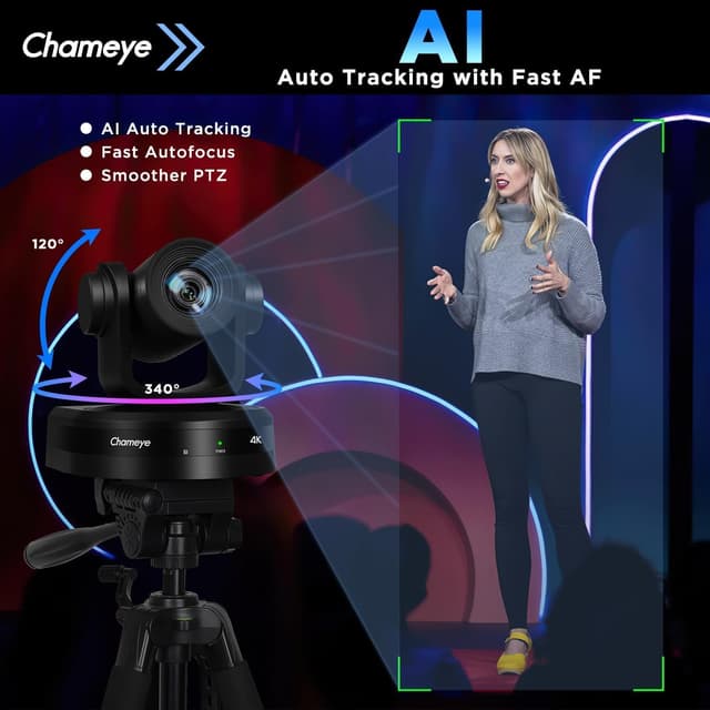 Detalle de Chameye C410 set PTZ 4K per Zoom 10x