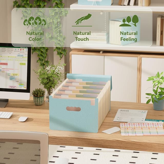 Detalle 2 de EcoStash accordion file organiser, A4 26 pockets