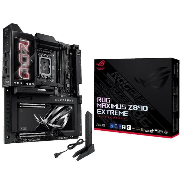 Detalle de ASUS ROG MAXIMUS Z890 Extreme placa base 5 pulgadas LCD