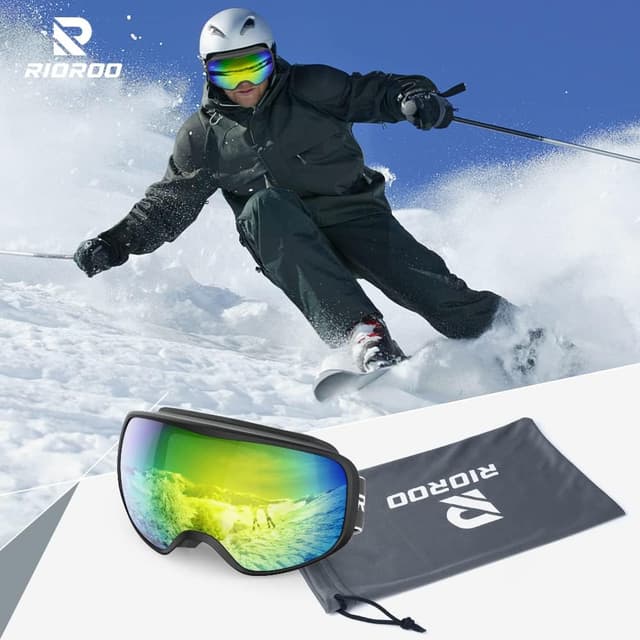 Detalle 2 de RIOROO Skibrille für Brillenträger mit UV-Schutz