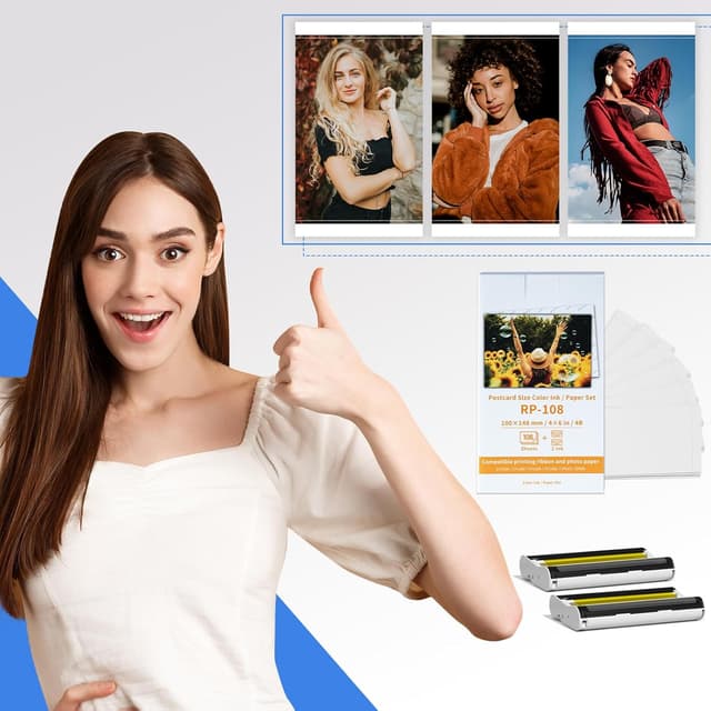 Thumbnail 4 de RP-108 Fotopapier + 2 Kartuschen 108 Blatt