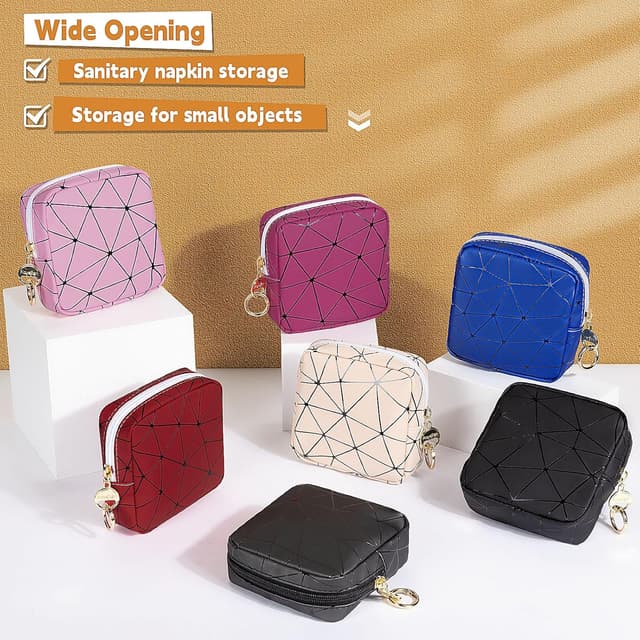 Thumbnail 6 de 2 Stück Klein Kosmetiktasche PU Leder