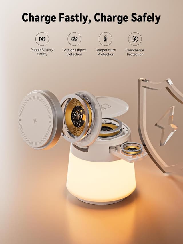 Detalle de Station de charge induction 4 en 1 25W