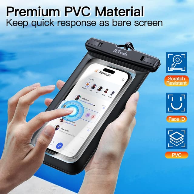 Detalle 2 de Custodia impermeabile JETech per smartphone 7,2