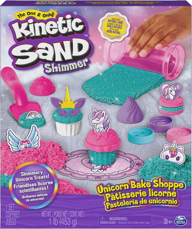 Detalle de Kinetic Sand Shimmer Unicorn Bake Shoppe 453g