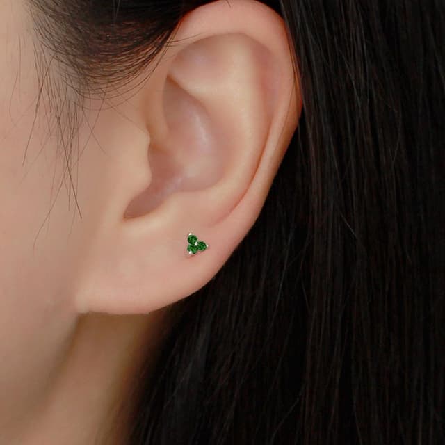 Detalle de MASOP Ohrstecker-Set mit Zirkonia 3 mm