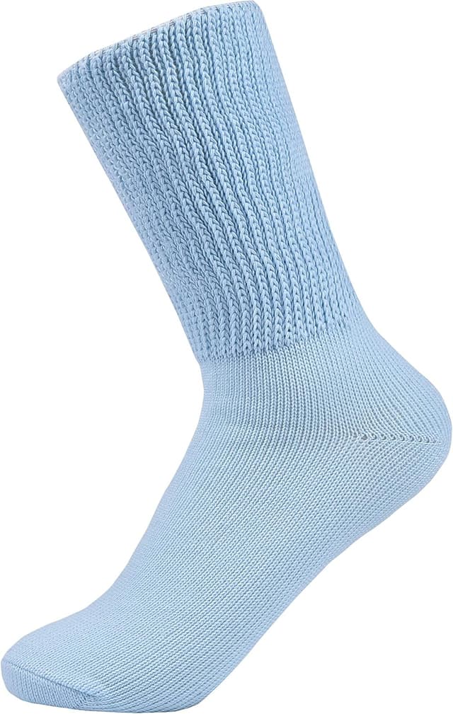 Detalle de Laulax Ladies 3 Pairs Loose Top Gentle Grip Diabetic Cotton Socks (UK 4-7 / EU 36-41)