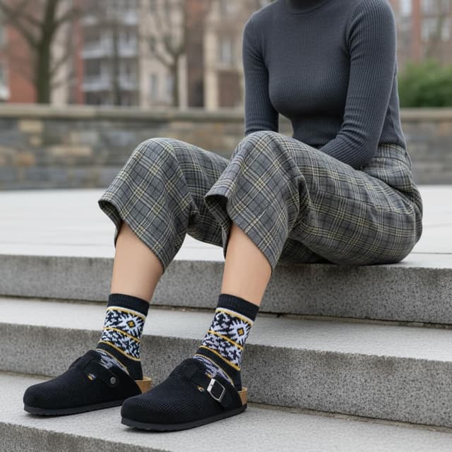 Detalle 2 de CUSHIONAIRE Hana women's clogs with cork insole 👞