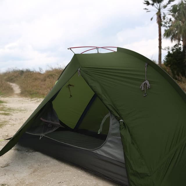 Detalle de Naturehike Tagar tente de camping ultralégère 1 à 2 personnes (3–4 saisons) imperméable pour randonnée