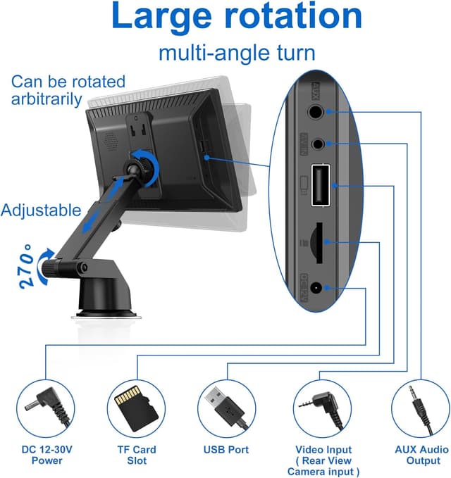 Thumbnail 4 de CarPlay Voiture Écran tactile 9 pouces