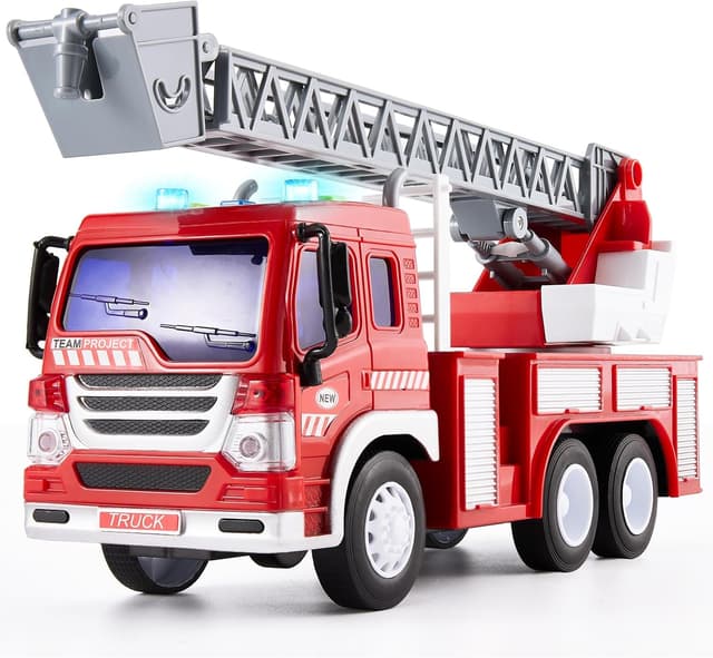 Imagen de HERSITY Feuerwehr-Spielzeug 1:16 Drehleiter en OfertitasTOP