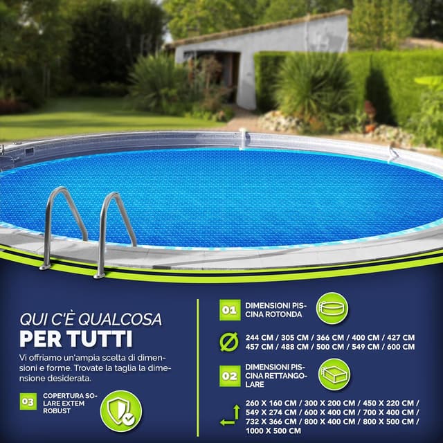 Thumbnail 4 de tillvex Telo Termico per Piscina 300x200 cm 🏊