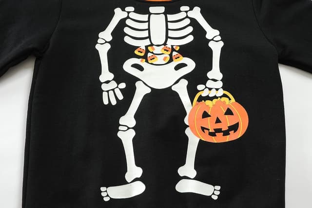 Thumbnail 4 de Kids Halloween Skeleton Sweatshirt 1-7 yrs 🎃