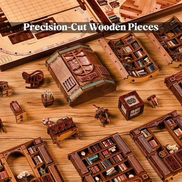 Thumbnail 3 de GLEAMUNO Dreamy Book Hall LED Book Nook Kit