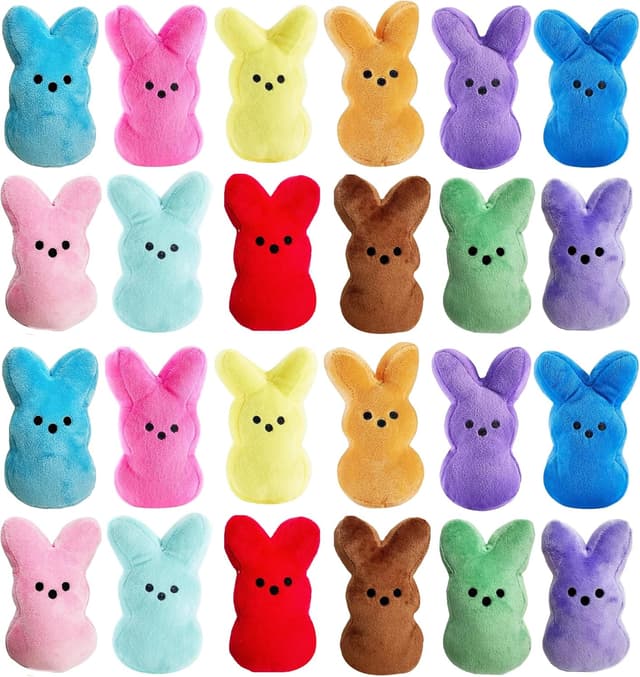 Detalle de BOMBPARK 6PCS Cute Bunny Plush Toys for Easter Baskets