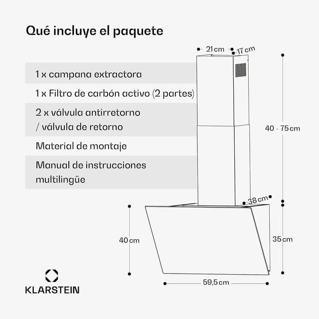 Thumbnail 6 de Klarstein Flashline campana extractora 60 cm