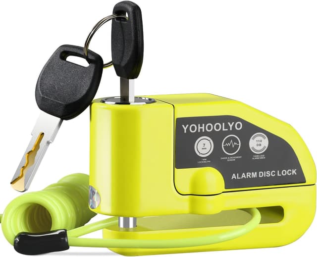 Imagen de YOHOOLYO Bloccadisco moto con allarme 110 dB e promemoria 🔒 en OfertitasTOP