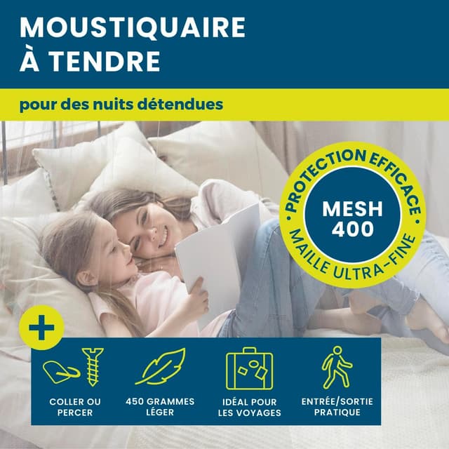 Detalle de Hoberg Moustiquaire de voyage XXL 60 cm