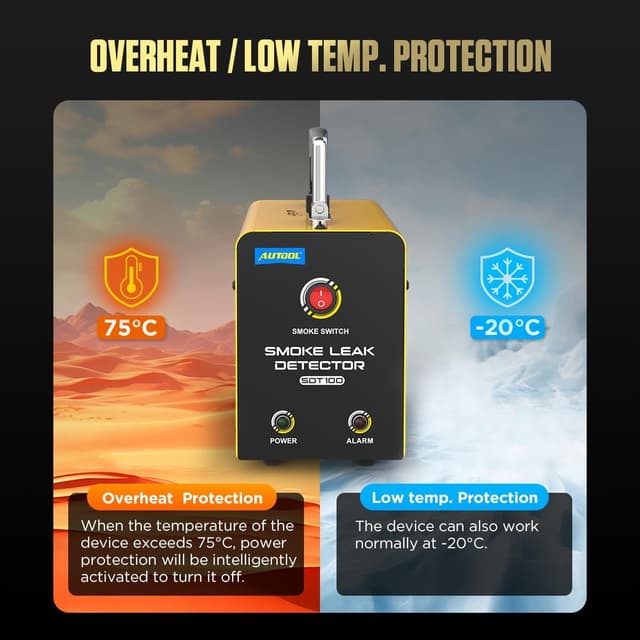 Thumbnail 3 de AUTOOL Smoke Machine Detector 12V