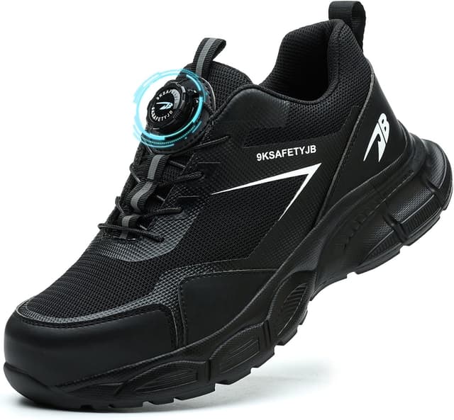 Detalle de GUDECIUS Sicherheitsschuhe mit Drehverschluss, atmungsaktiv & rutschfest (Stahlkappe) – EU-Größen 38–46