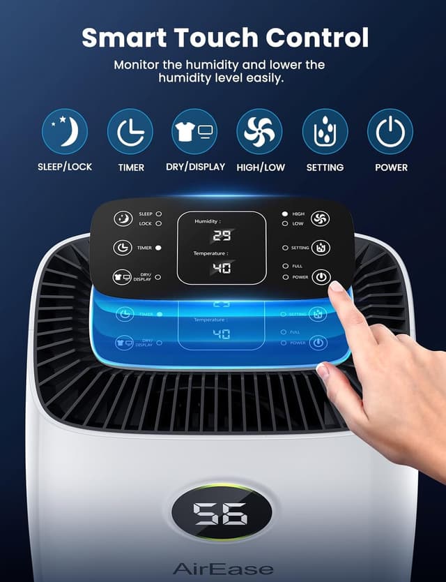 Thumbnail 1 de 12L/Day Dehumidifier for Home 2025 Upgrade ⌛