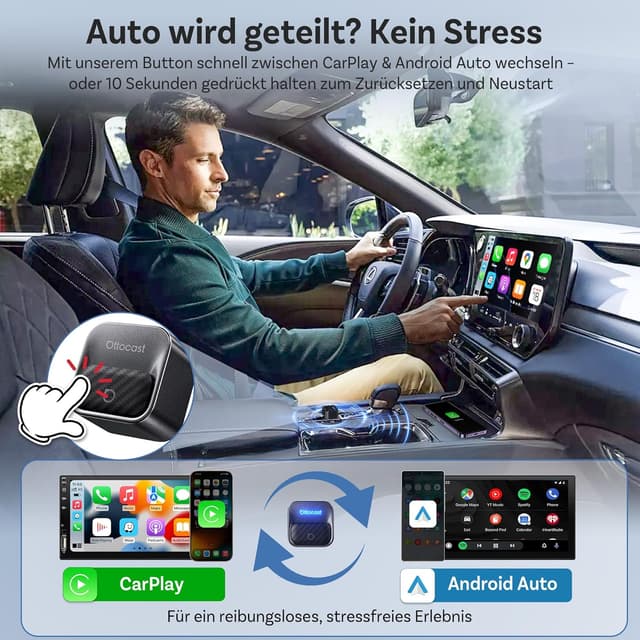 Thumbnail 2 de OTTOCAST Mini Core Wireless CarPlay Adapter