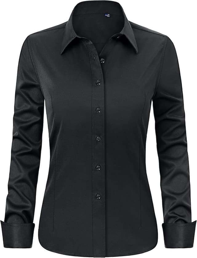Thumbnail 6 de J.VER Womens Long Sleeve Stretch Fitted Shirt – business casual work blouse