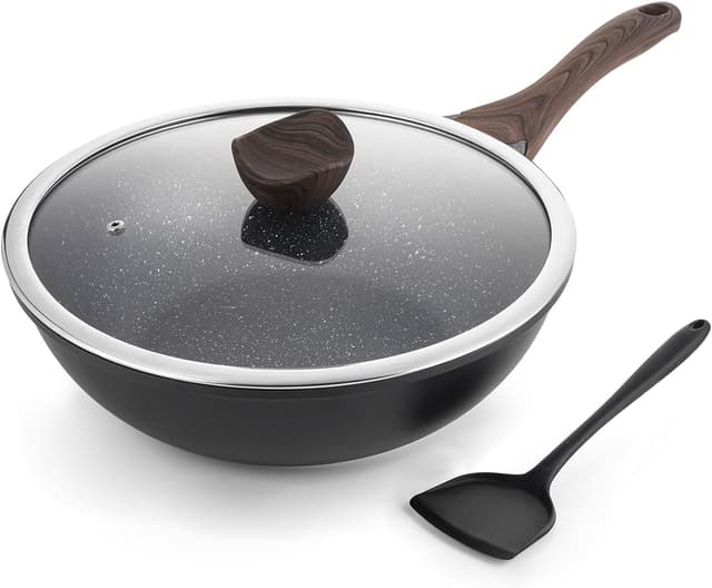 Detalle de Kordisen Non Stick Induction Wok Pan 30cm