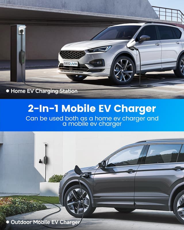 Thumbnail 6 de SEGUMA NEMA 14-30 Level 2 EV Charger (24A, 25FT) with J1772 Connector and Dryer Plug