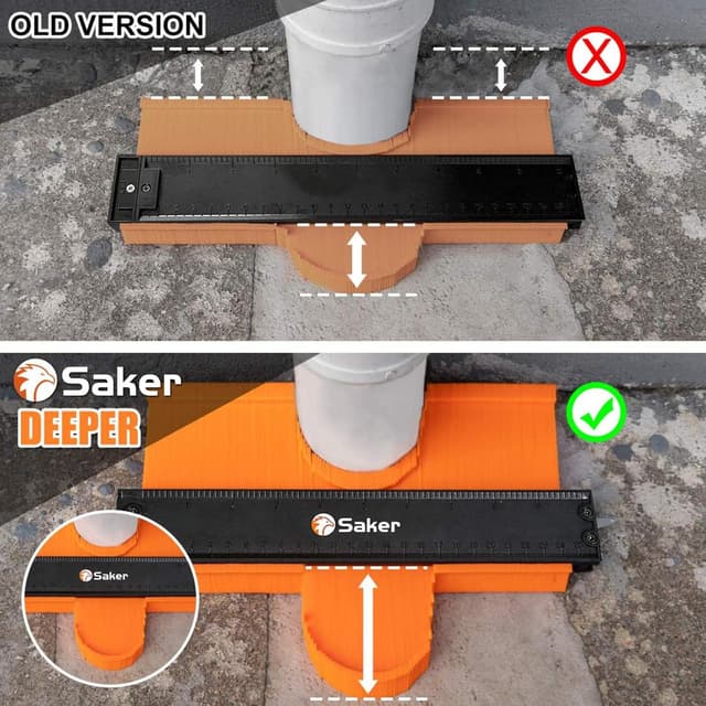 Detalle 2 de Saker Konturenlehre für Konturkopien 12 cm