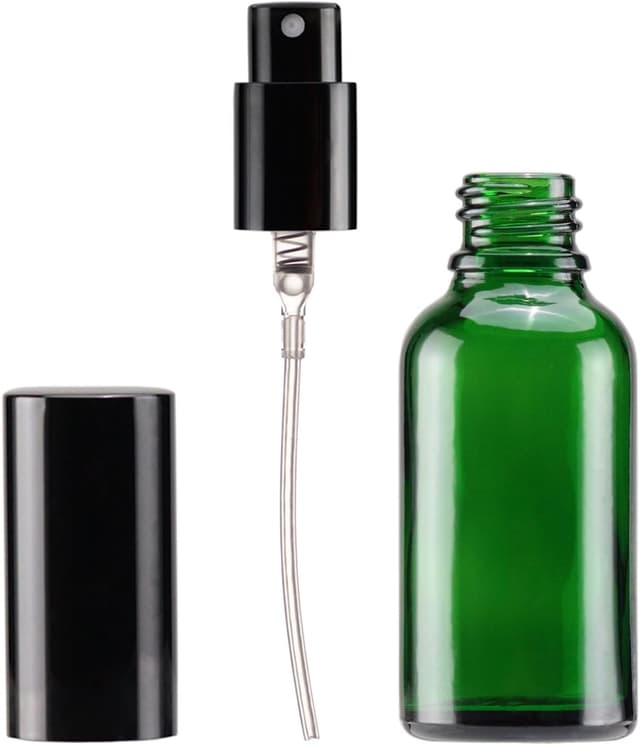 Detalle de YIZHAO set da 6 bottiglie spray in vetro da 30 ml (verde) con nebulizzatore fine