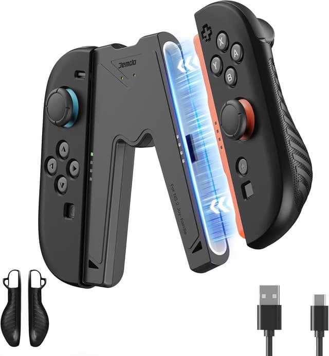 Detalle de JEMDO Joy Con 2 ricarica Switch 2 10W