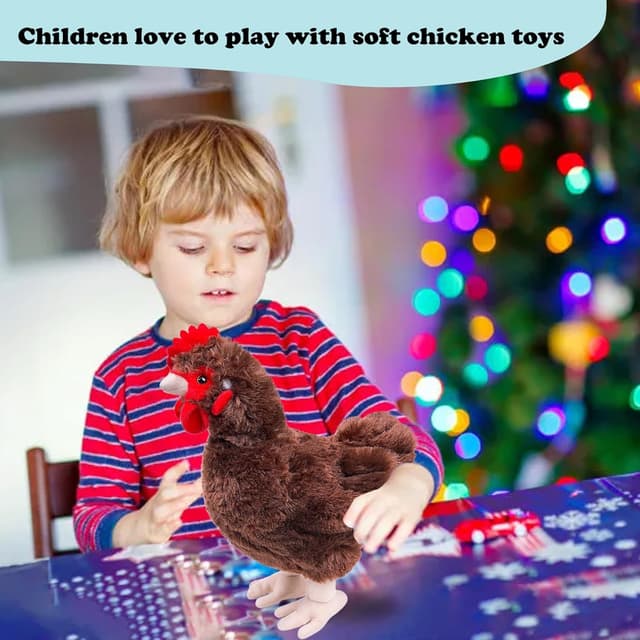 Thumbnail 5 de lilizzhoumax Chicken Plush Toy 10-inch cuddly hen