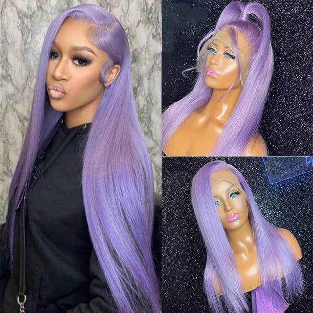 Detalle de ORIGEN 24 Inch purple lace front wig