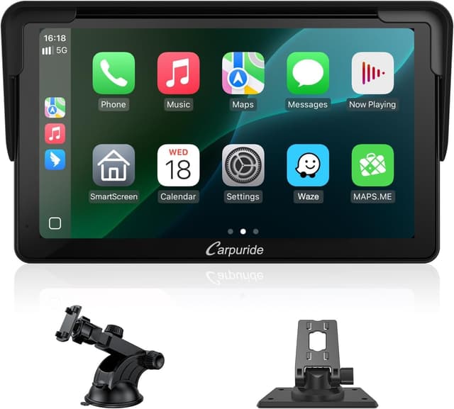 Detalle de Carpuride 7-inch 1080P Car Stereo with Wireless CarPlay