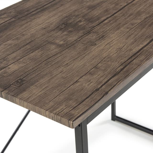 Detalle de VS Venta-Stock Cáceres Mesa 90x50x74 cm Roble/Negro