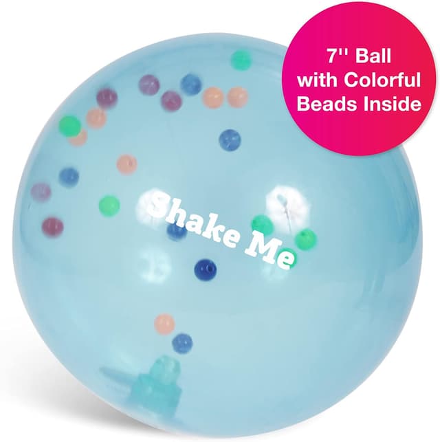 Detalle de BSM EDUSHAP Balle arc-en-ciel transparente 6M (Édition 705373) – ballon souple dès 6 mois