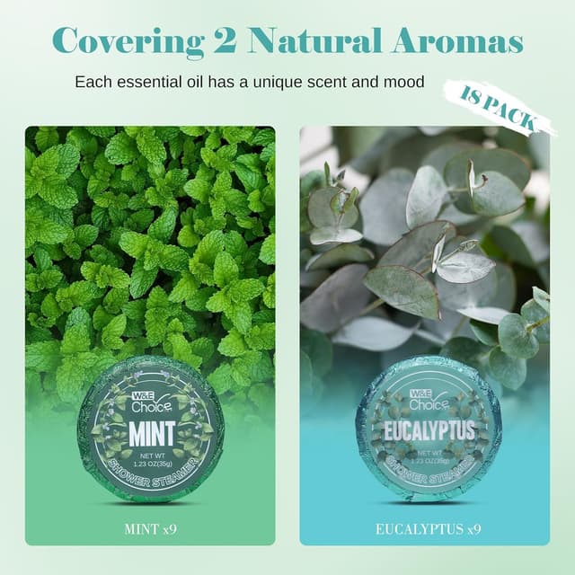 Thumbnail 1 de W&E Choice 18 Shower Steamers Aromatherapy