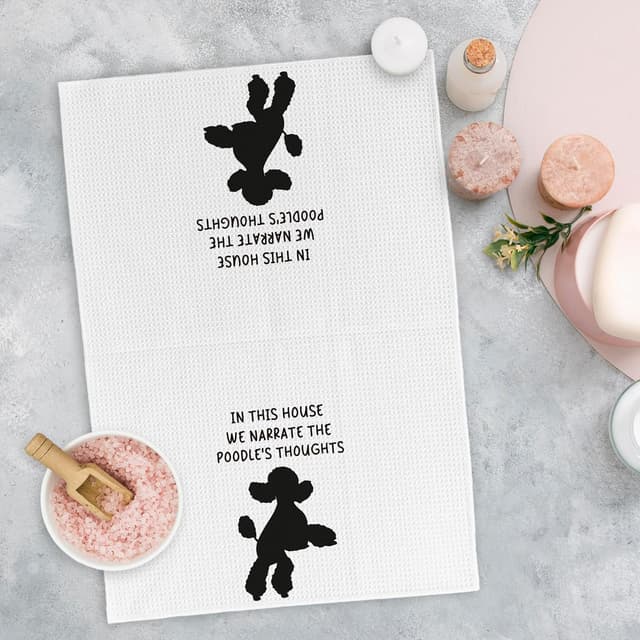 Thumbnail 1 de Yorhifa Poodle Gifts Kitchen Towels Set of 2