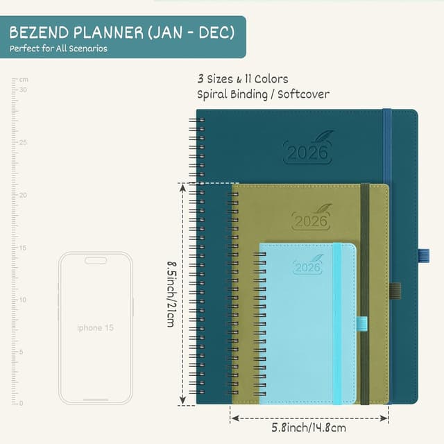 Thumbnail 5 de BEZEND 2026 Diary A5 Week-to-View Planner 2026 ๐