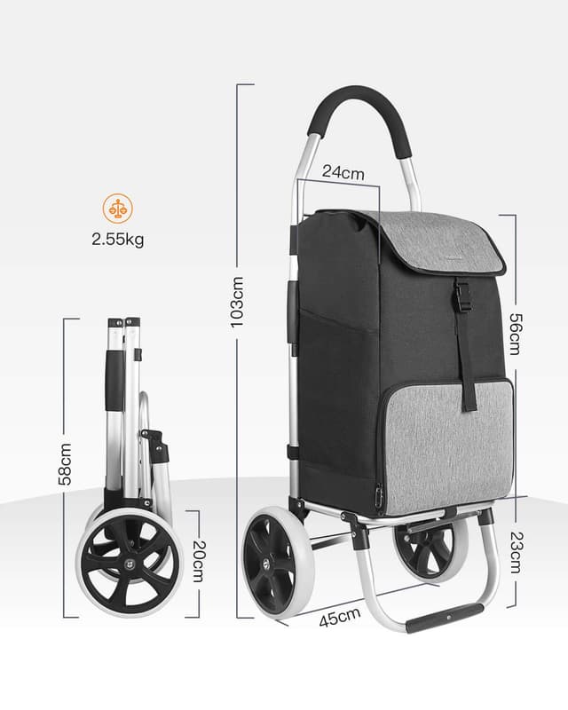 Detalle 2 de Inateck Shopping Trolley 45kg capacity 🛒
