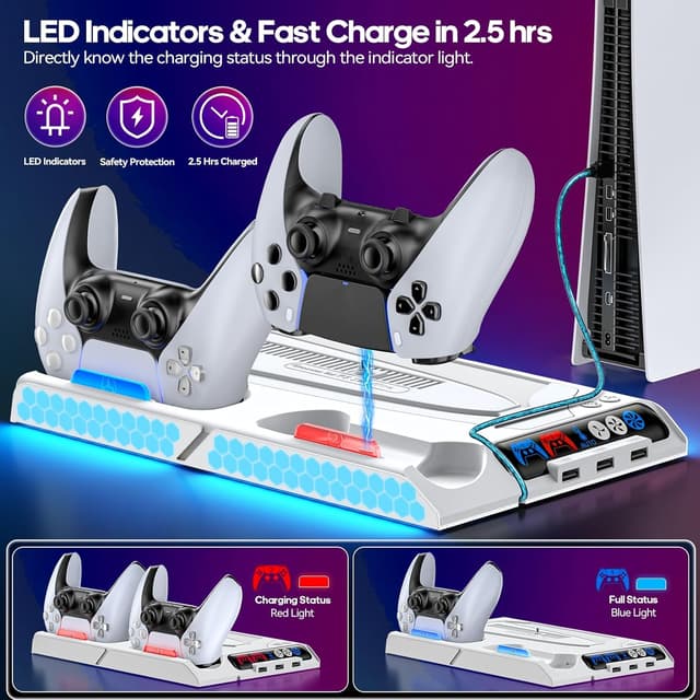 Thumbnail 5 de PS5 Cooling Station with 4-Level Fan