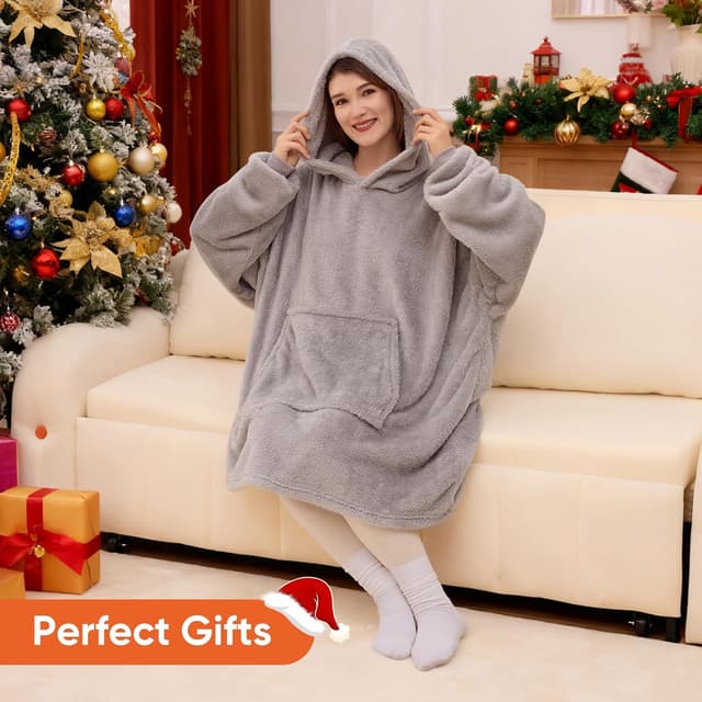 Thumbnail 1 de Wearable Blanket Hoodie 95x85cm Comfort Hoodie