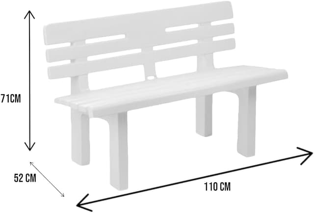 Detalle 2 de Dmora Marinella panchina outdoor 110x52x71