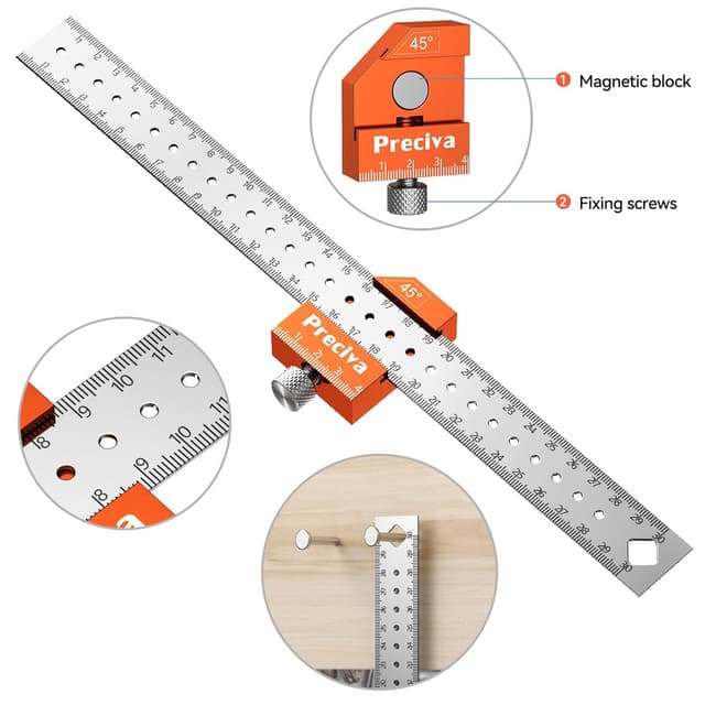 Thumbnail 5 de Equerre Charpentier Preciva 300 mm 🪚