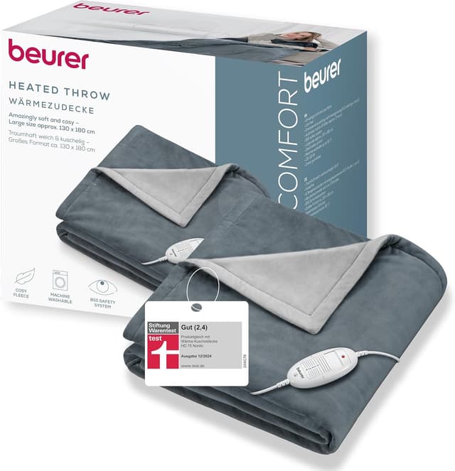 Imagen de Beurer HD 75 Heizdecke Dunkelgrau en OfertitasTOP