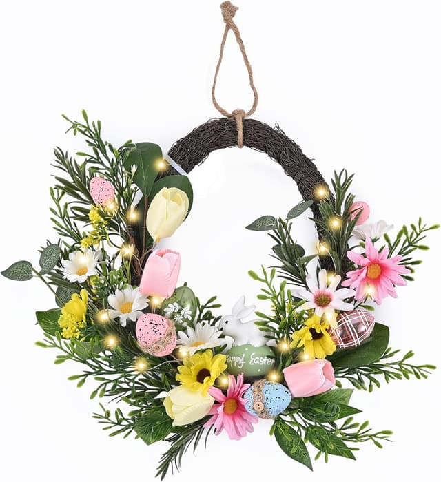 Detalle de Valery Madelyn 16 Inch Easter Egg Wreath