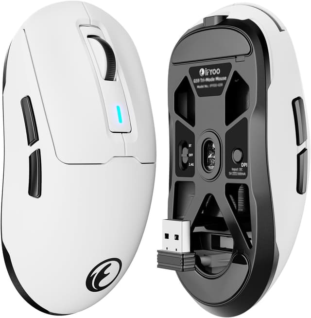 Detalle de IFYOO G59 Tri-Mode 2.4G/BT/Wired Gaming Mouse with Type-C charging, up to 8000 DPI