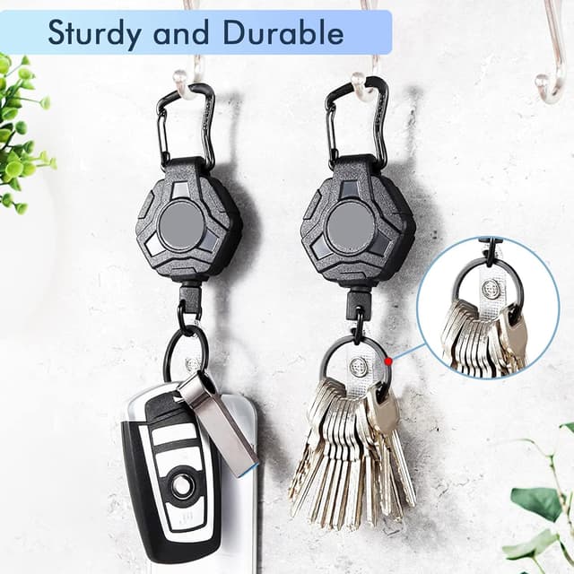 Thumbnail 4 de DIHOOM Retractable Keyring 31.8" steel cord