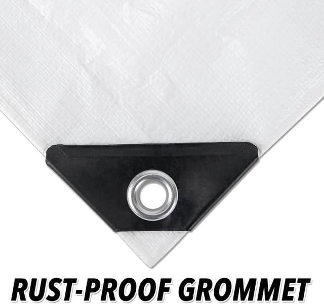 Thumbnail 3 de CARTMAN 12x40 ft 10 Mil White Heavy Duty Tarp